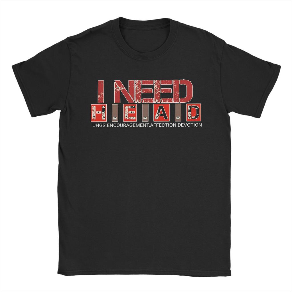 I Need Head Hugs Encourageunisext Affection Devotion Tshirts For Unisex Pure Cotton Tee Shirt O Neck Short Sleeve T Shirt Tops