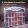 Storage Box Electronic Component Grid Screw Parts Partition Parts Box Garage Repair Organizer Tool Multi-Toolbox Hardware