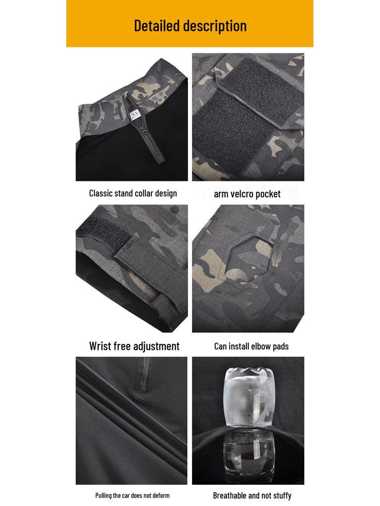 G2 Frog Suit Combat Training Camouflage Set with Protective Gear, Long Sleeve