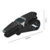 Tragbarer Auto-Brillenhalter mit Ticket- und Kartenklemme, Sonnenbrillenclip für die Sonnenblende, ABS-Brillenetui, Autohalterung, Autozubehör