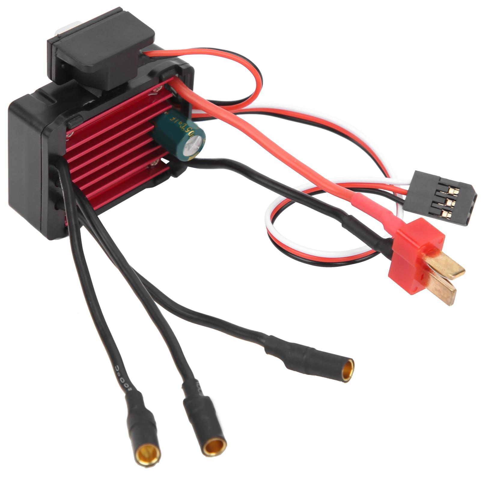 

SURPASSHOBBY 25A Waterproof ESC Electric Speed Controller for 1/16 1/18 1/20 RC Car