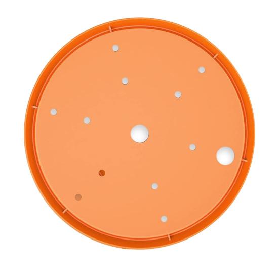 

Круглый вставной диск для цветка с дренажными отверстиями для вставки в горшок многоразовый вставной горшок 25 cm 1pc оранжевый