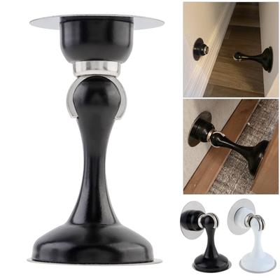 Magnetický dveřní zarážek z nerezové oceli Nástěnný/podlahový držák Velká zátěž 3D lepidlo Bez vrtání Univerzální