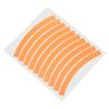 10pcs Bike Wheel Rim Reflective Stickers Waterproof Bicycle Safety Warning Sticker Tape Decoration (Orange)