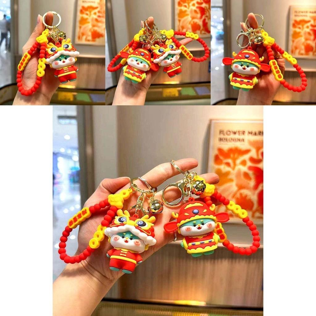 Adorable Dragon Keychain Cartoon Silicone Accessory Perfect For Gifts And Decor