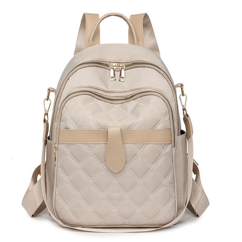 Oxford cloth backpack women's new diamond embroidered thread women's backpack Korean version versatile large-capacity mommy bag