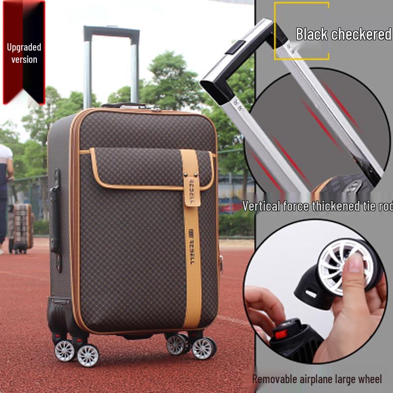 Kuaichi PU Чемодан на колесиках с молнией-спиннером 20 inches