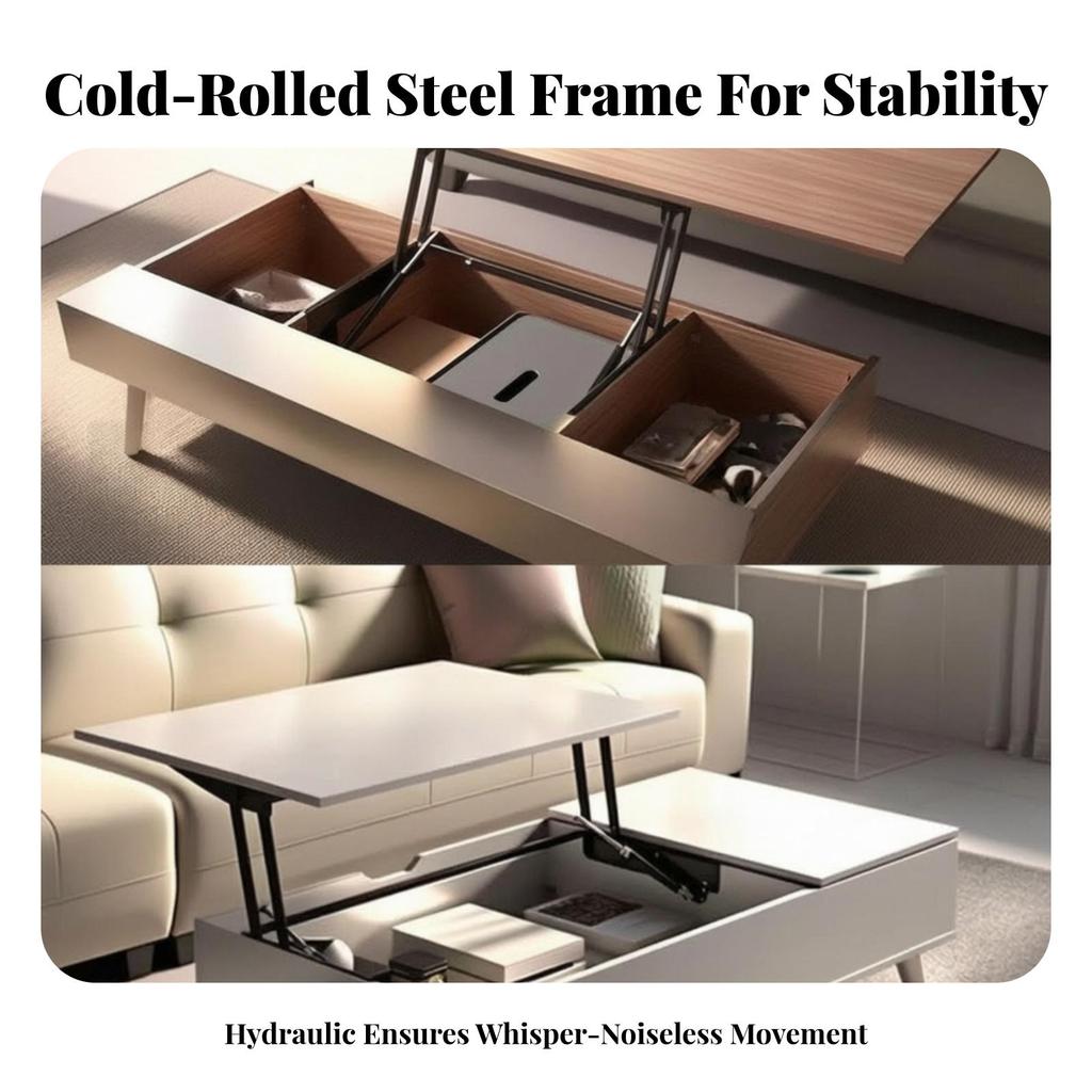 Coffee Table Lift Mechanism Folding Hydraulic Hinge Convenient for DIYers