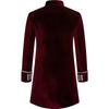 2021 Cross-Border Foreign Trade Christmas Men's Coat Solid Color Fashion Steampunk Retro Velvet Uniform Stand Collar