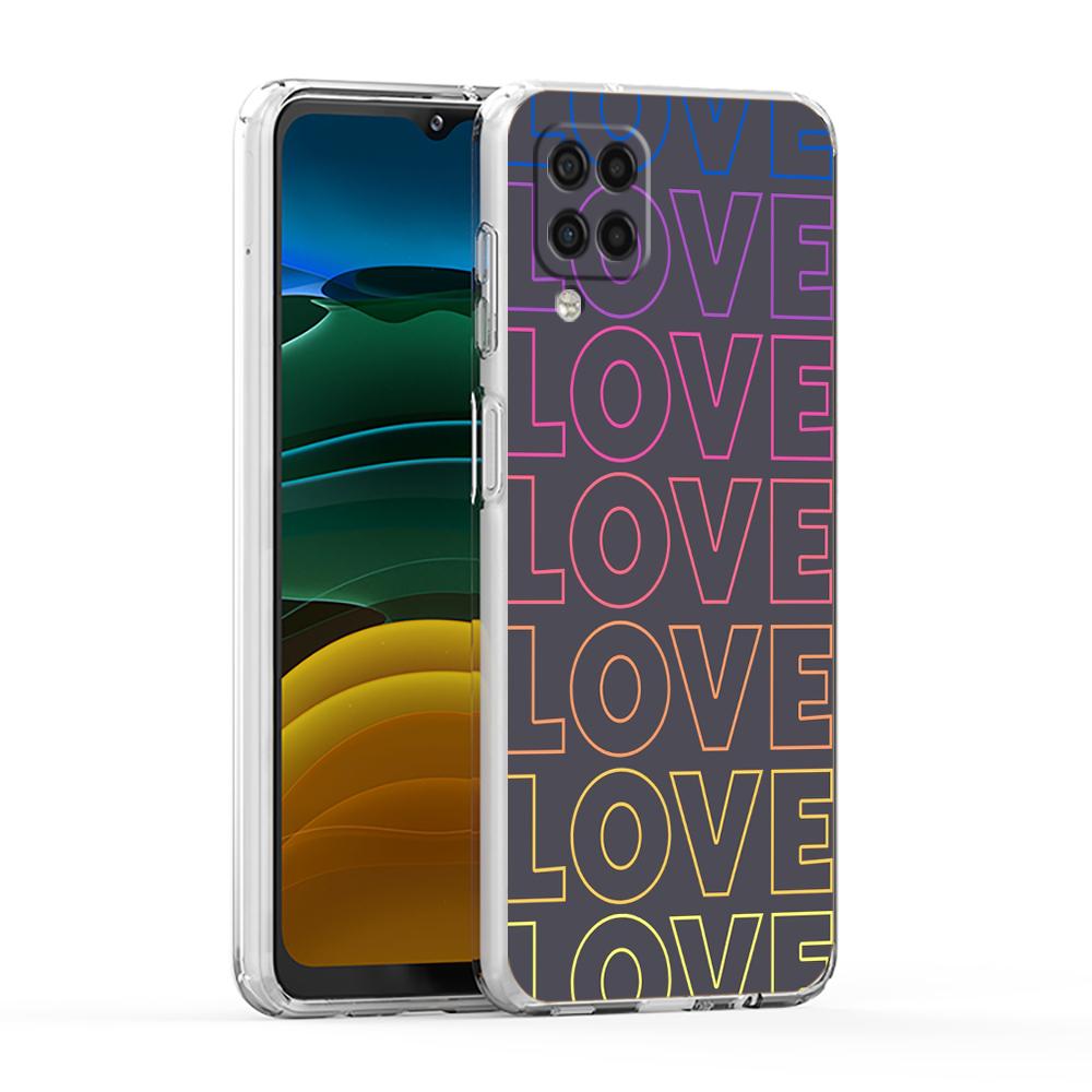 Colorful Love Heart Phone Case For Samsung Galaxy A13 A33 A35 A55 A73 A53 A23 A51 A71 A21S A31 A41 A05s A03S A15 A25 5G Cover