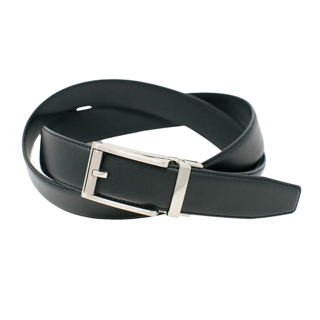 United Colors of Benetton Men's Solid Belt 2049 (BNMB2049) in Black, Free Size
