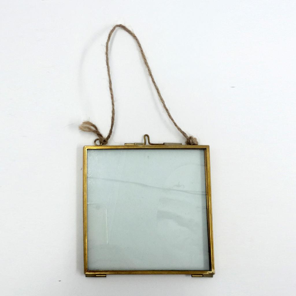 Glas Metall Portrait Foto Rahmen Antiker Hängender Bilderrahmen zur Dekoration von Zuhause und für Geschenkanlässe