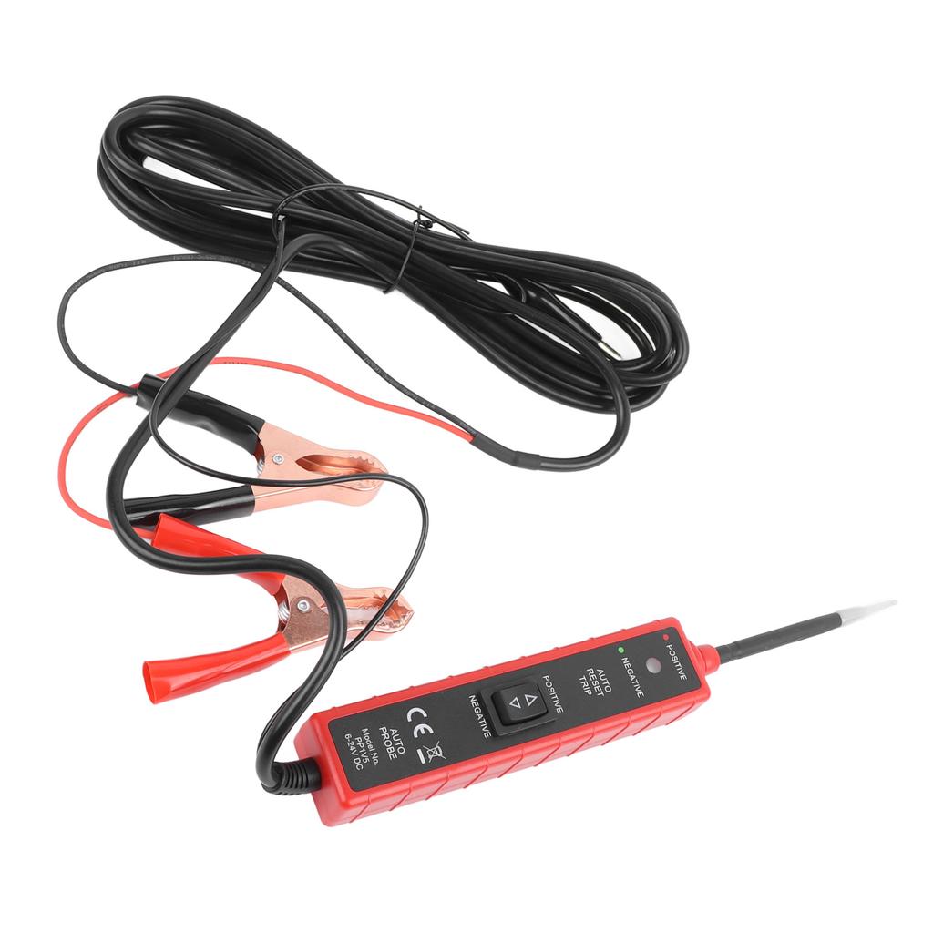 Electric Circuit Tester Accurate 6 to 24V Circuit Probe Detector Electrical System Diagnosis Tool for Car Boat