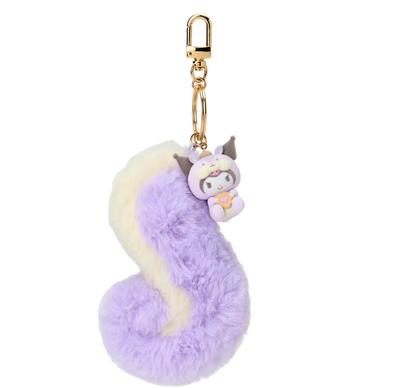 Sanrio KUROMI Keychain (Fluffy Squirrel) Japan NEW Sanrio Characters
