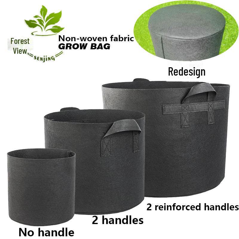 Black Non-Woven Seedling Grow Bag for Plants and Flowers