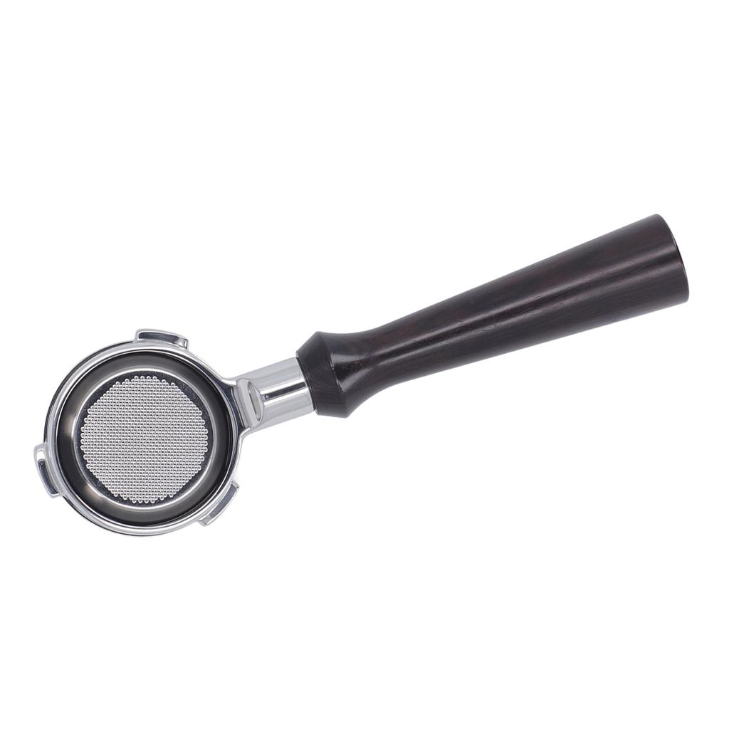 58 mm bottenlös portafilter Trähantag Rostfritt stål Korg Avtagbar 3-öron Kaffeporfiter för Barsetto