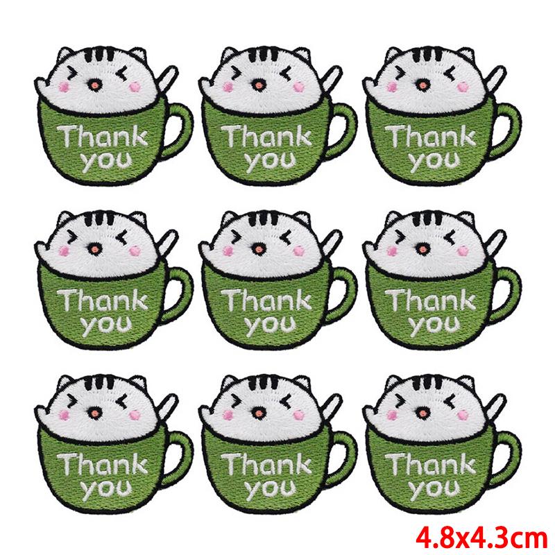 10 Pcs/lot Wholesale Embroidery Patch Iron On Patches For Clothing Patches On Clothes Jackets Decor Applique Sew Supplies