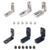Pack Of 10 Angle Brackets Inner Corner Connector with Screws L Shape Angle Connectors Simple To Use for T Slot Profiles