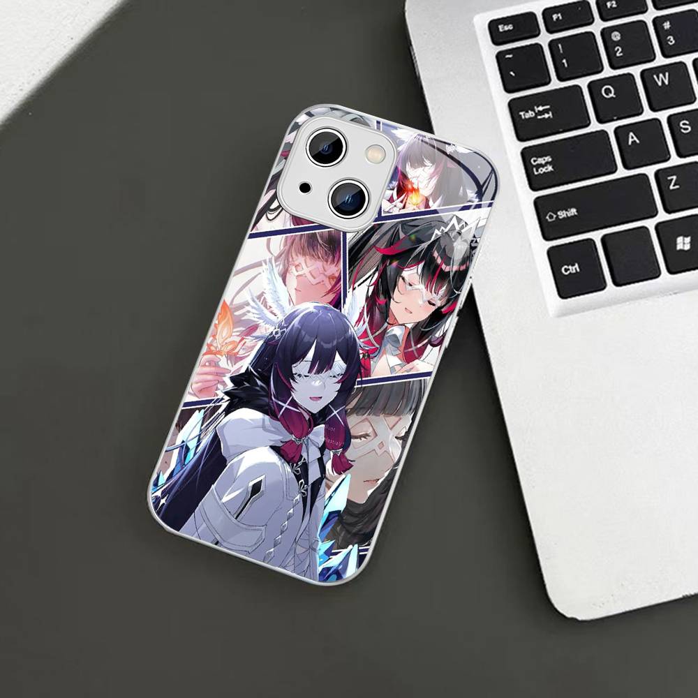 Genshin Impact Columbina Für IPhone 14 13 12 Mini 11 Pro XS Max X XR 14 Plus Gehärtetes Glas Cover