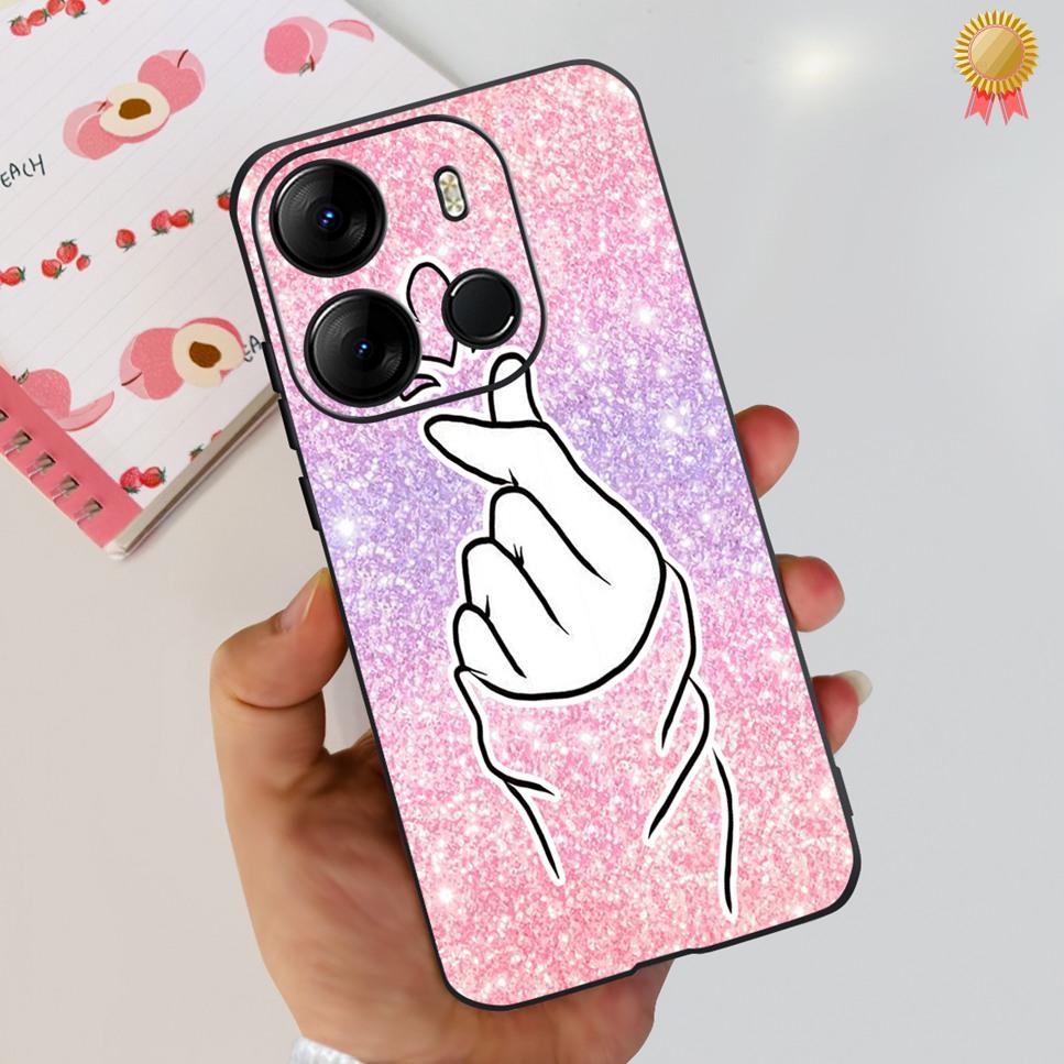 

For Tecno Pop 7 Pro Painted Bumper Camera Protection Soft TPU Phone Case on Tecno Pop 7Pro POP7PRO Silicon Cover Fundas Shells Tecno Pop 7 Pro