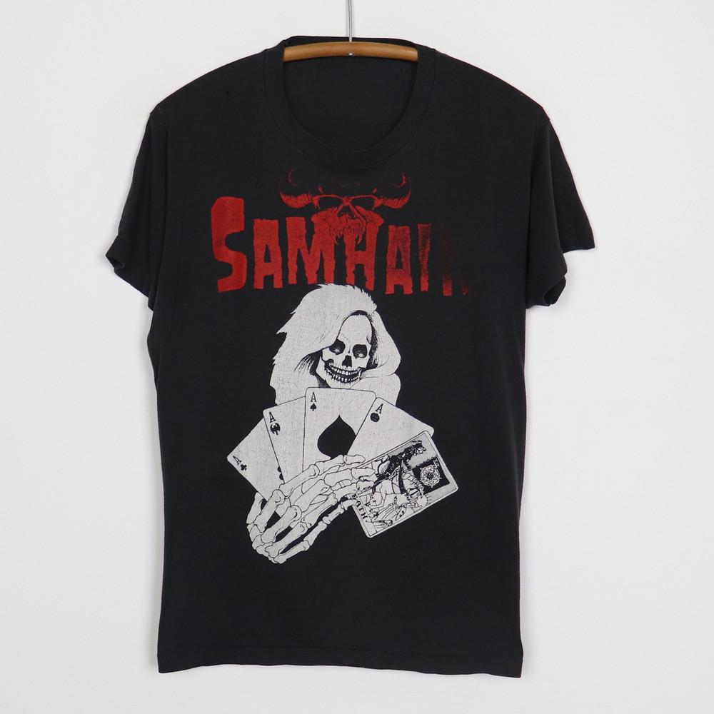 1980s Samhain Band Black T-shirts Cotton Unisex Tee S-234Xl CO559 Unisex T-Shirt S