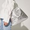 Rheemin Muffy Leather Chain Silver