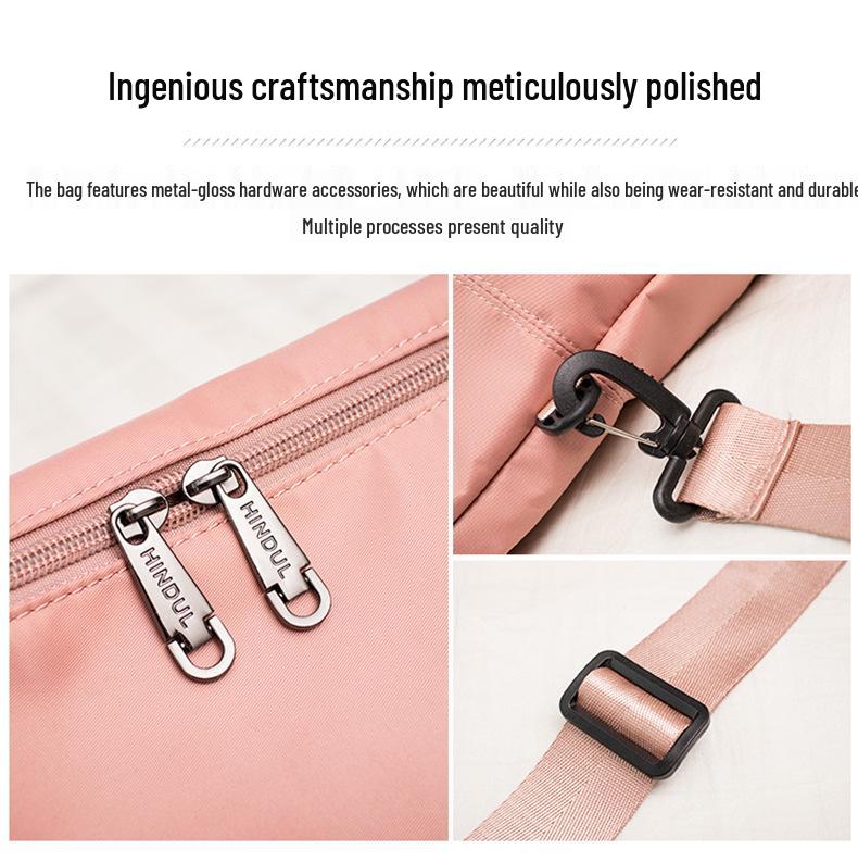 Nylon Waterproof Single Shoulder Travel Bag for Women and Men