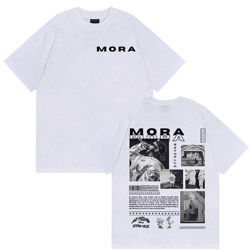 Rapper Mora Album 2025 Graphic T Shirt Unisexs Hip Hop Vintage Fashion ONeck TShirts Casual Oversized Cotton TShirt Streetwear