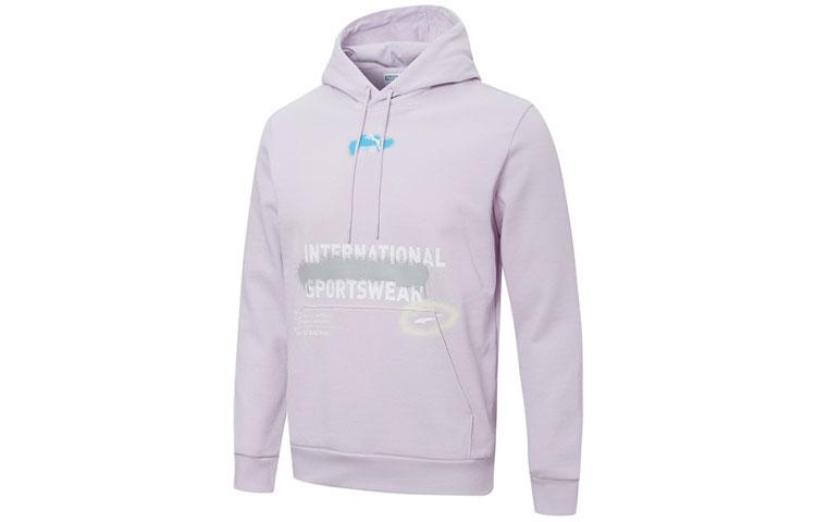 PUMA Sweatshirts Men s Purple Hooded Moderate Regular 536305-17 L