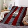 Brent-ford Football Club Crest Flannel Blanket, Soft Polyester, Modern Design, All-Season for Camping, Travel, Gifts for Holidays or Birthdays