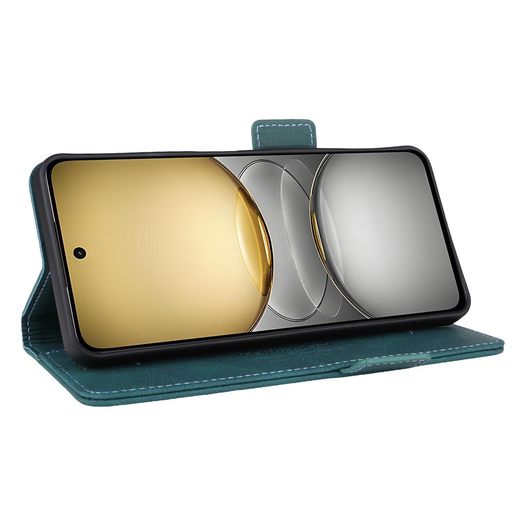 Pour Realme C75 4G Étui Portefeuille en Cuir à Rabat Housse de Téléphone avec Décoration Métallique