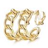 9x  No Piercing Required Earrings Creative Gold Plated Clip On Earrings No Pierced Comfort Fit For Women