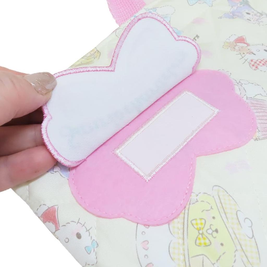 Takanami Create Quilted Knapsack with Sanrio Characters, Yellow [130362] for Commuting to School or Other Activities