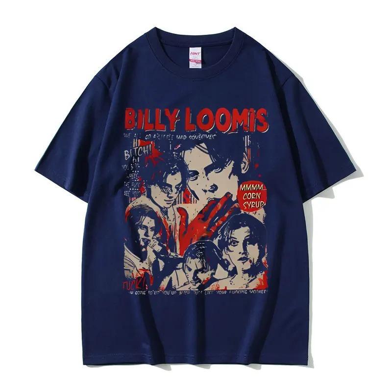 90s Vintage Horror Movie Scream T-shirt Billy Loomis We All Go A Little Mad Billy T Shirt Men Women Fashion Retro Oversized Tops