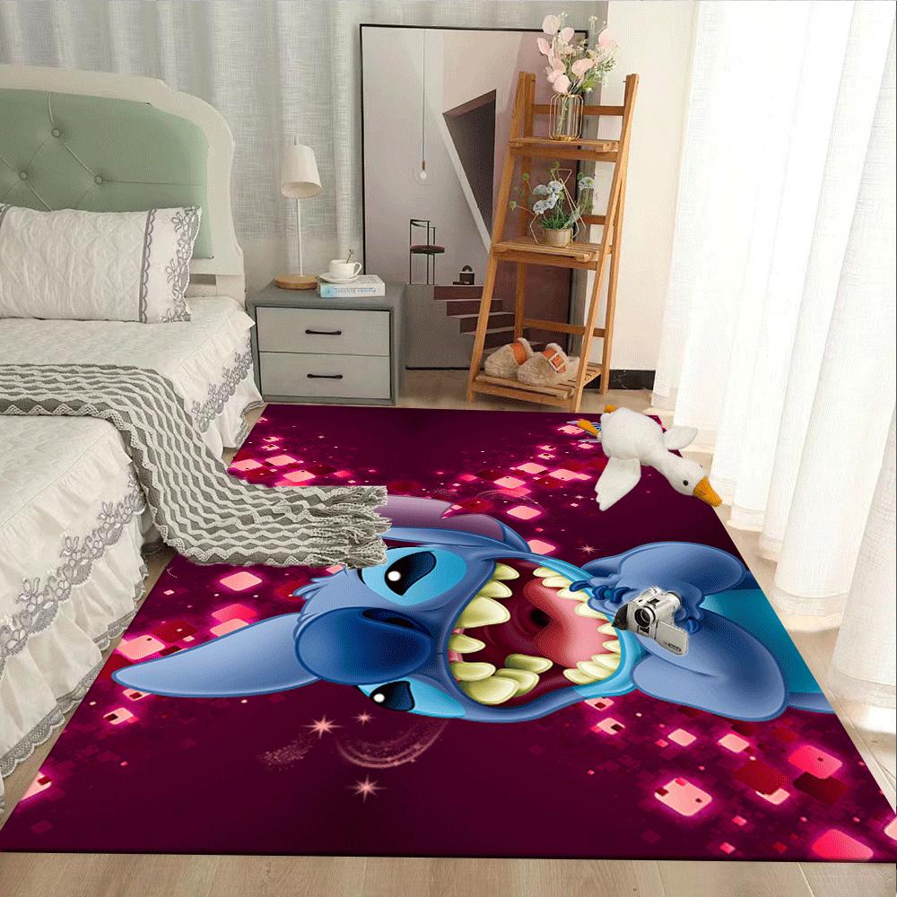 1pc Lilo-and-Stitch-(8)_01 Carpet Area Rug, Bedroom, and Playroom Durable, Stain-Resistant, and Easy To Clean, Living Room