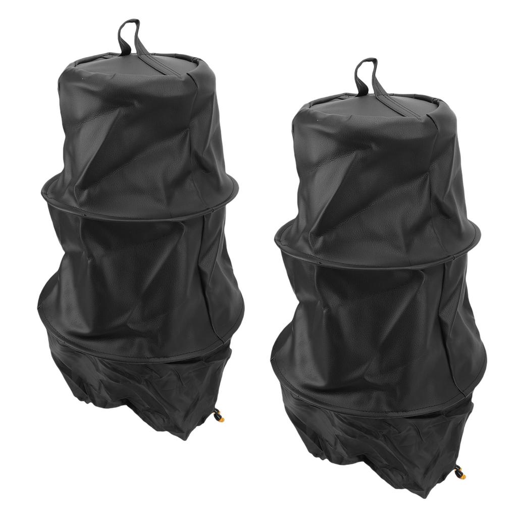 2Pcs Bee Swarm Cage Catcher Beekeeping Tool PU Leather Outdoor Beekeeper Supplies Black