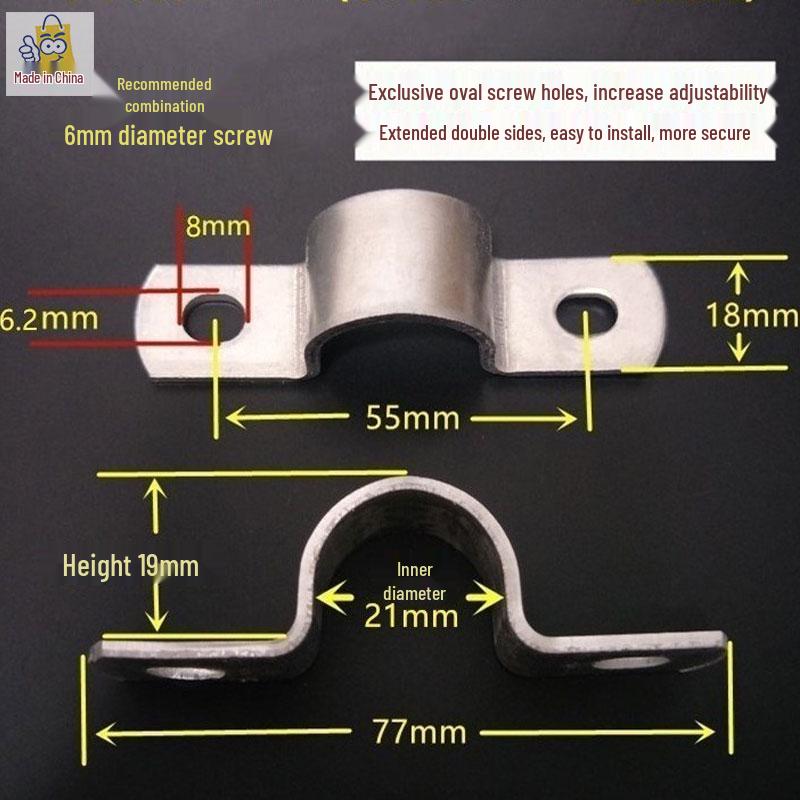 Vysoce odolné U-třmeny z pozinkované oceli pro stěnu/podlahu
