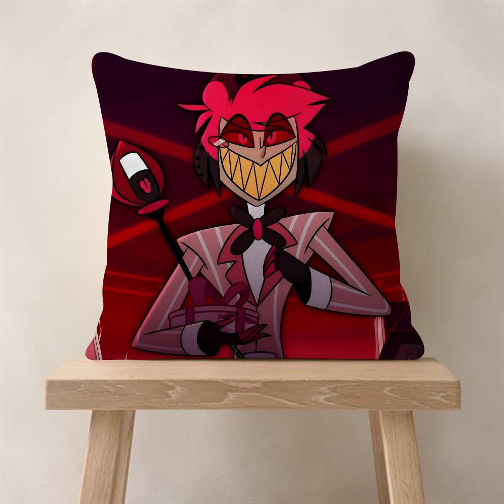 Anime H-Hazbin H-Hotel Kissenbezug Auto Überwurfskissenbezug für Sofa Auto Weihnachtsgeschenk