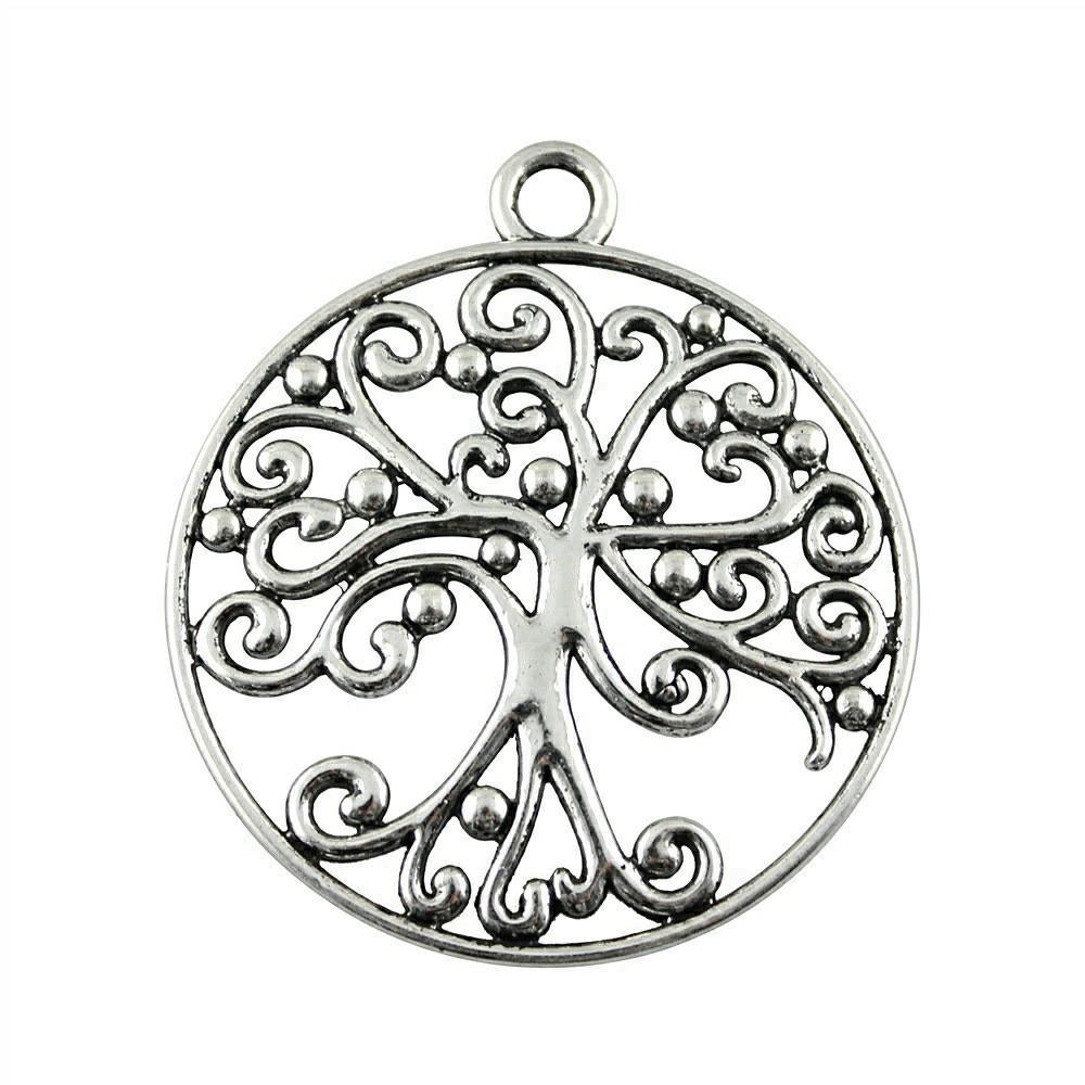 Charms Big Tree Of Life Pendants Wedding Jewelry Findings QC017