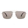 John Jacobs Silver Grey Square Polarized & UV Protected Sunglasses For Men & Women - JJ S13146-Pack of 1