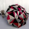 1pc Geometric PatternAutomatic Open/close Folding Umbrella, Compact Portable Travel Umbrella, Perfect Birthday/Holiday, Cute Umbrella Y047