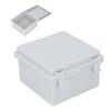 IP67 Waterproof Junction Box with Hinge Cover ABS Plastic Outdoor Electrical Project Box Gray