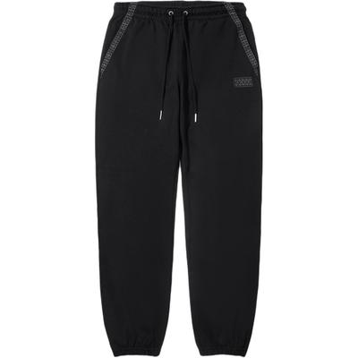 Li Ning Mid Waist Loose Comfortable Simple Versatile Printed Fashion Casual Pants Men Pants AKLVC45-3