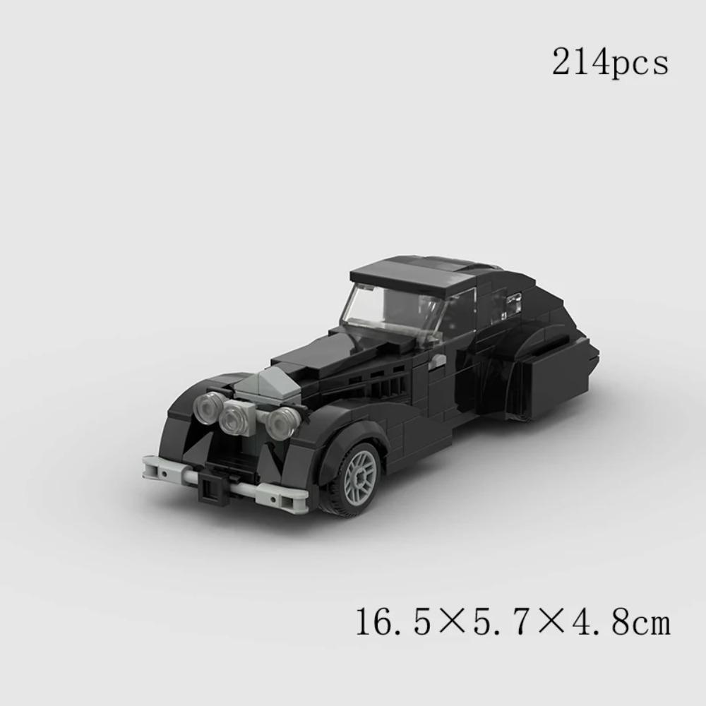 City vintage Speed car MOC rally sports model Building Blocks Old Super race classical Vehicle  Racing Bricks Christmas Gift toy