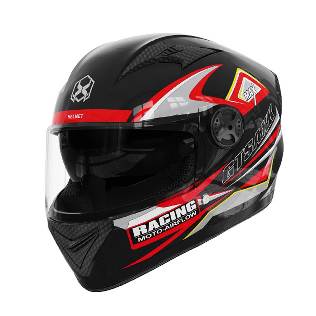 Motorcycle Full Face Helmet Double Lens Cross Section Helmet Safety Modular Flip Helm Unisex Helmet DOT Certification Motorbike