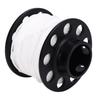 Scuba Diving Finger Spool Reel with 131.2ft White Line 90mm Double End Clamp Compact Dive Reel for Cave Wreck Technical