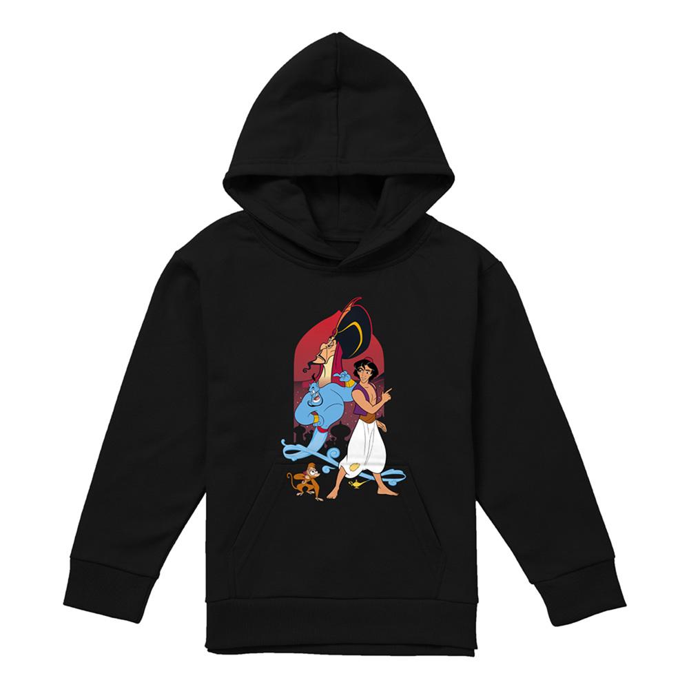 Aladdin Childrens/Kids Characters Pullover Hoodie