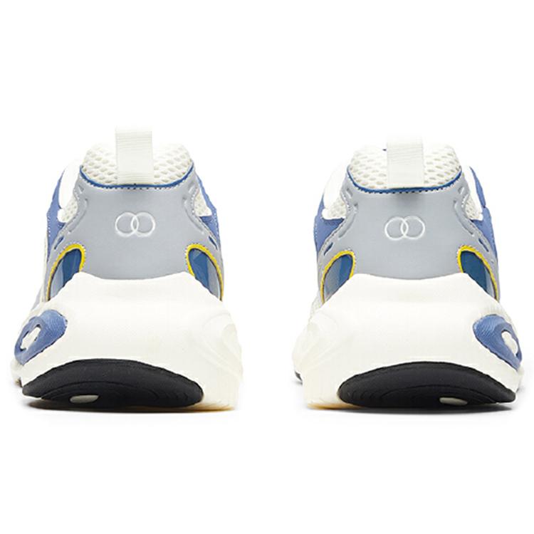Anta Trendy Slip Resistant Abrasion Resistant Low top Running Shoes Men's White Blue 112025590-4