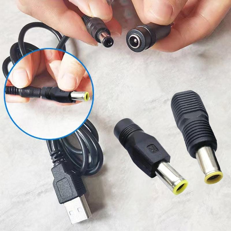 DC5.5x2.1mm To DC7.9x5.5mm Power Adapter Female To Male Charging Converter Connector for Laptops Power Supply