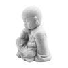 Set of Small Buddha Monk Figurines In Resin Featuring See Speak Hear No Evil Motif for Garden and Indoor Decoration